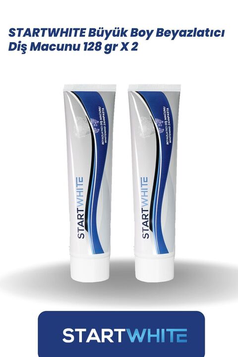 STARTWHITE Büyük Boy Beyazlatıcı Diş Macunu 128 gr X 2 Adet