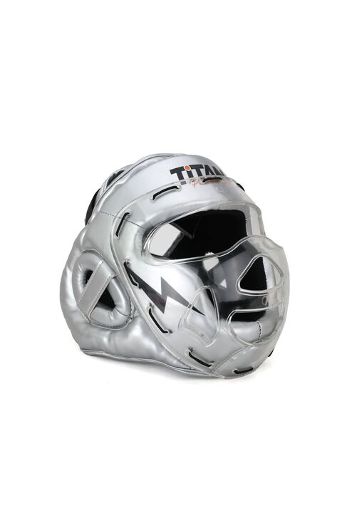 Titan Sport Yüz Korumalı Boks Kaskı , GÜMÜŞ(SİLVER) Model