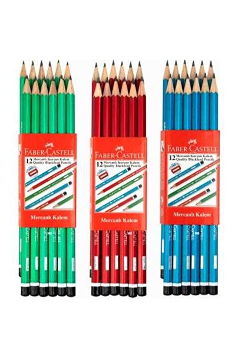 Faber Castell FABER CASTEL MERCANLI KURŞUN KALEM 12 Lİ