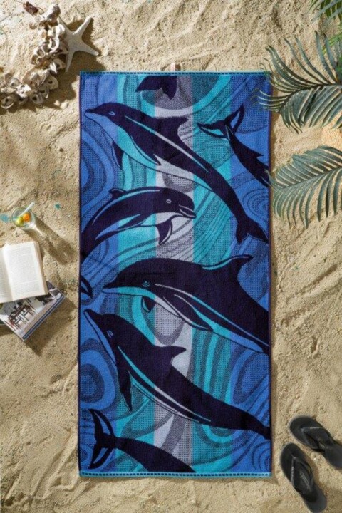 Özdilek Nice Blue Dolphin Plaj Havlusu 70x150 Cm