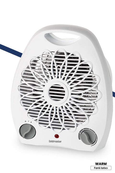 GoldMaster Warm 2000w Isıya Dayanıklı Sıcak Ilık Soğuk Devrilme Emniyetli Isıtıcı Fan