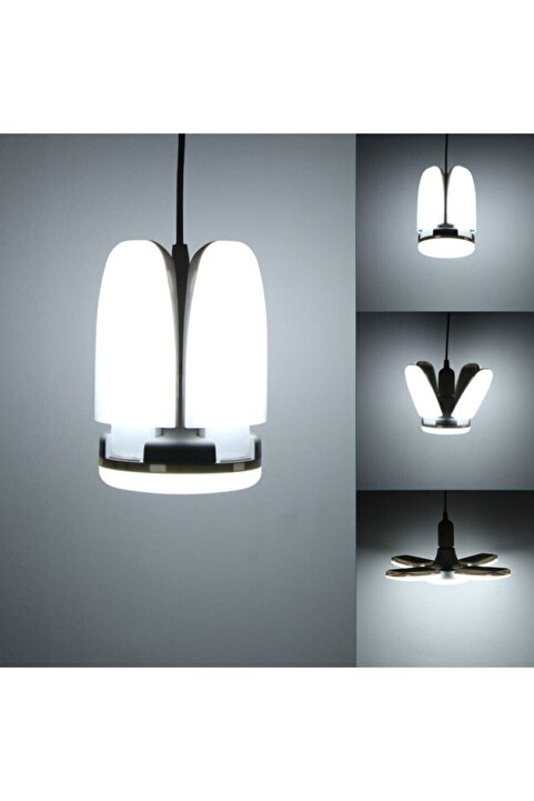 kar-bul 60 Watt -4 Kollu Katlanır Pervane Led Ampül-tasarruflu(Dönmez!)