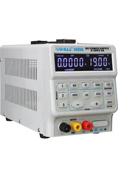 Genel Markalar Yihua 3005D Güç Kaynağı | 5A | 0-30V | Program Kontrollü DC PSU