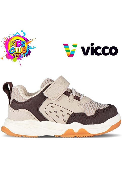 Vicco Homer Ortopedik Ilk Adım Bebek Çocuk Spor Ayakkabı Bej