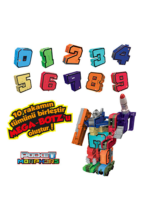 Genel Markalar Pocket Morphers Dönüşebilen Numaralar 10'lu Set
