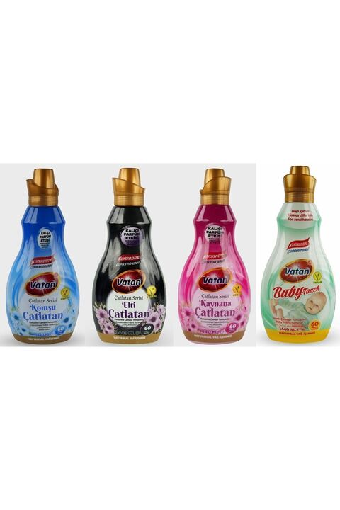 Genel Markalar komşu çatlatan-elti çatlatan-kaynana çatlatan-soft touch 1440 ml 60 yıkama 4'lü set