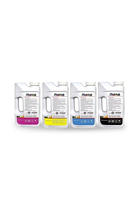 PHOTO INK (Akıllı Mürekkep) Epson Claria ve L Serisi Yazıcılar için uyumlu 4x1000 ml Mürekkep Seti (PHOTO INK Akıllı Mürekkep)/