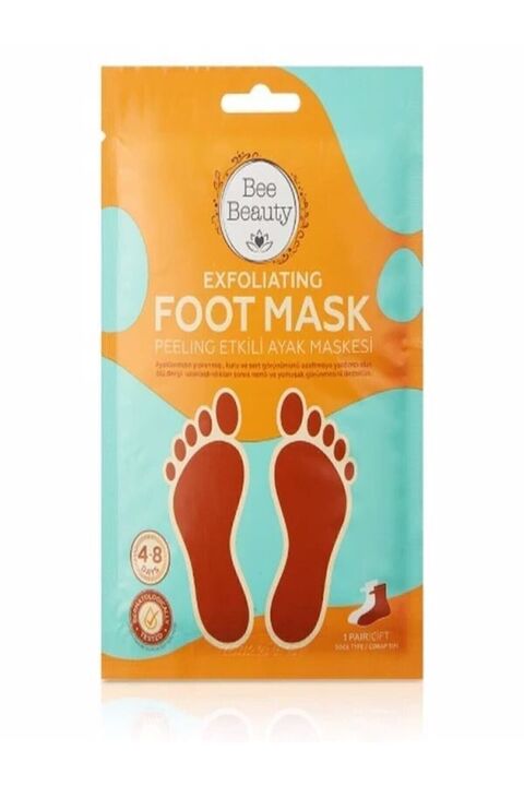 Bee Beauty Peeling Etkili Ölü Deri Ve Çatlaklar Için Soyulabilen Ayak Peeling Maskesi