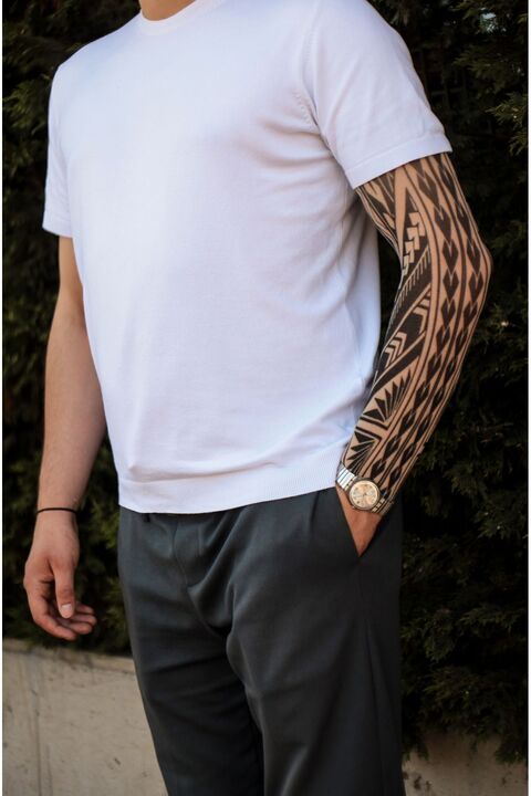 SWANKYSOCKS Giyilebilir Desenli Kol Dövmesi 3D Baskılı Tattoo