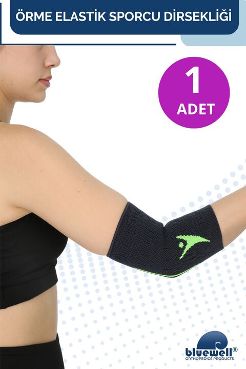 BLUEWELL ORTHOPEDICS PRODUCTS Örme Fitness Sporcu Dirsekliği Spor Tenis Antrenman Dirseklik Ortopedik Dirsek Destekleyici