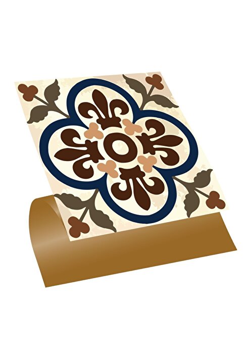 Tink Kendinden Yapışkanlı Banyo Mutfak Kaplama Fas 05 Desenli Pvc Karo 30x30 Cm (11 ADET) 1 M2