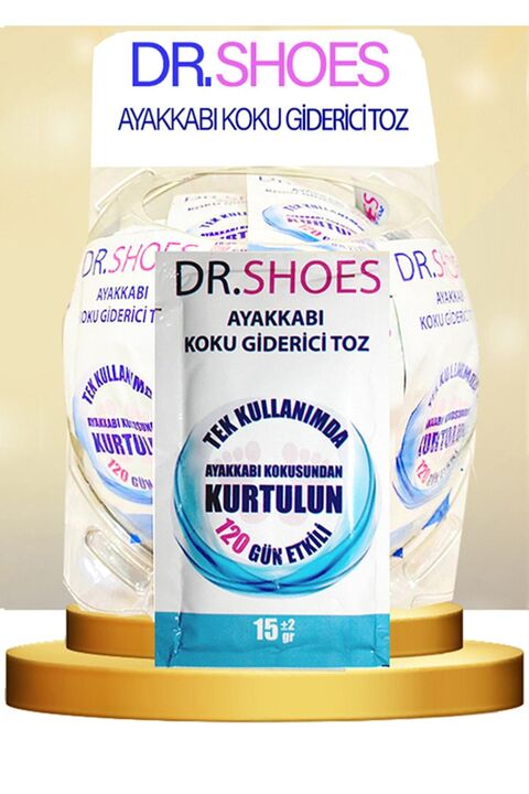 DR. SHOES 10 Adet Ayak Koku Giderici -Ayakkabı Koku Giderici Toz 120 Gün Etkili.DR.SHOES ile Ayak Kokusuna Son