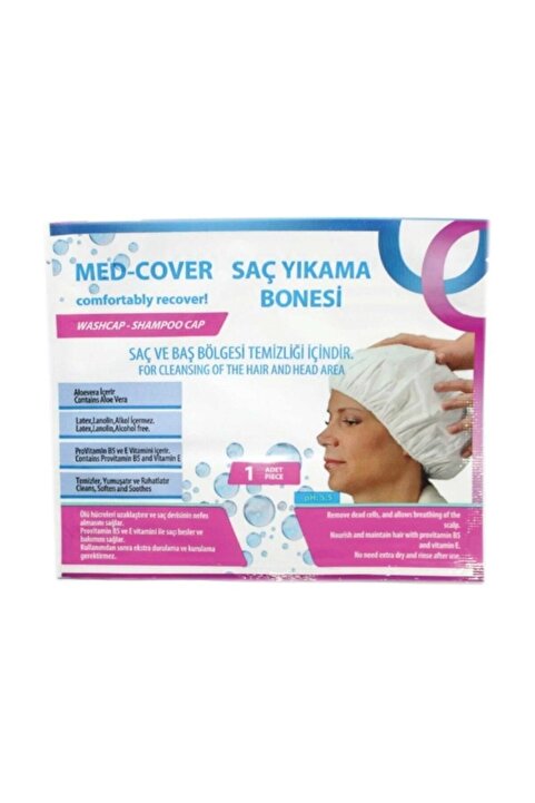 Genel Markalar Med-cover Hasta Saç Bakım/temizleme/yıkama Bonesi (1 Adet/paket)