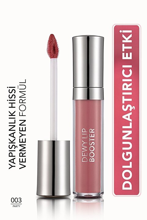 Flormar Dolgunlaştırıcı Renkli Dudak Parlatıcısı- Dewy Lip Booster - 003 Party- 8690604619054