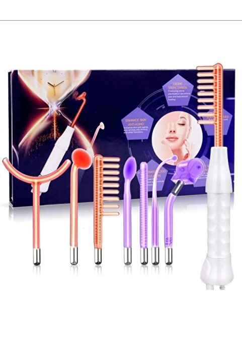 DİZAYNSHOP Yeni Model High Frequency Darsonval Yüksek Frekans Cihazı NEON VE ARGON 7 PROBLU