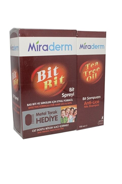 Miraderm Bit Şampuanı Sprey Set Kzmprt