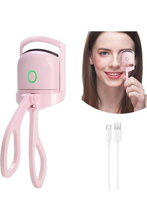 PYCOS COSMETICS Elektrikli Kirpik Kıvırıcı,Hızlı Isıtma Taşınabilir Şekillendirme ve Kalıcı Kıvırma Kirpik Klipsi