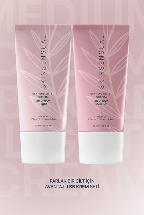 Skin Sensual Parlak Bir Cilt İçin Avantajlı BB Krem Seti | Light & Medium