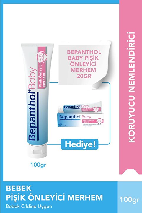 Bepanthol Baby Pişik Önleyici Merhem 100 gr & Baby Pişik Merhemi 20 gr