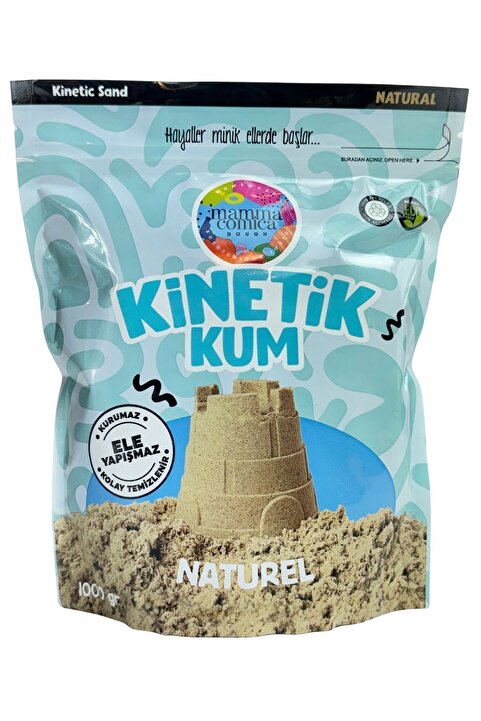 MammacomicaDough Mammacomica Dough Naturel Kinetik Kum - 1000 gr