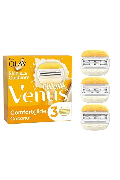 Gillette Venus Venus Comfortglide Olay Kadın Tıraş Makinesi 3'lü Yedek Başlık