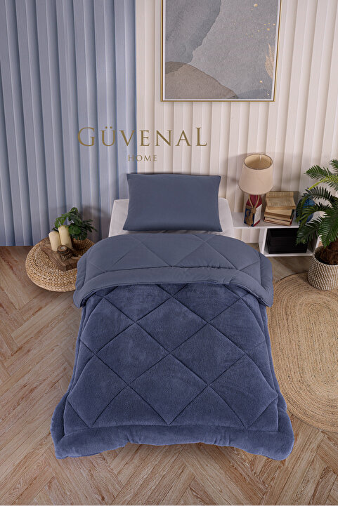 Güvenal Elite Wellsoft Tek Kişilik Çift Taraflı Yastık Kılıflı Lüx Yorgan Seti | Yorgan | Uyku Seti | Çeyiz