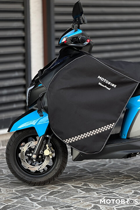 Motobros Motosiklet Diz Örtüsü Koruma Motor Örtüsü Rüzgarlık Reflektörlü Su ve Rüzgar Geçirmez Katmanlı