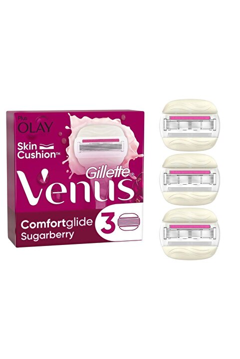 Gillette Venus Comfort Glide Sugarberry 3 adet Yedek Başlık