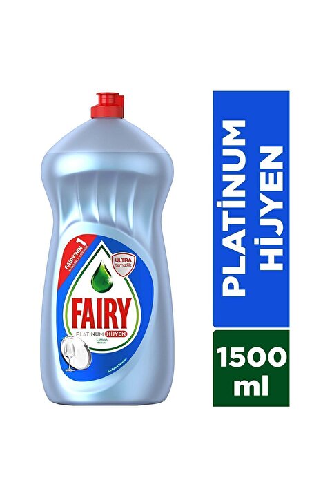 Fairy Platinum Hijyen Sıvı Bulaşık Deterjanı 1500 ml Limon