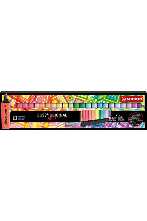 Stabilo Boss Original ARTY 23 Renk Masa Üstü Standlı Set /7023-01-5-20