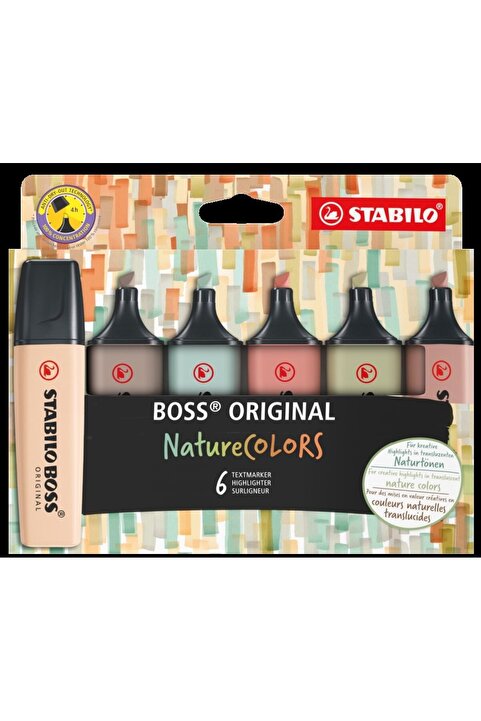 Stabilo Boss Nature Colors 6 Renk Işaretleme Kalemi 70 6 2 2