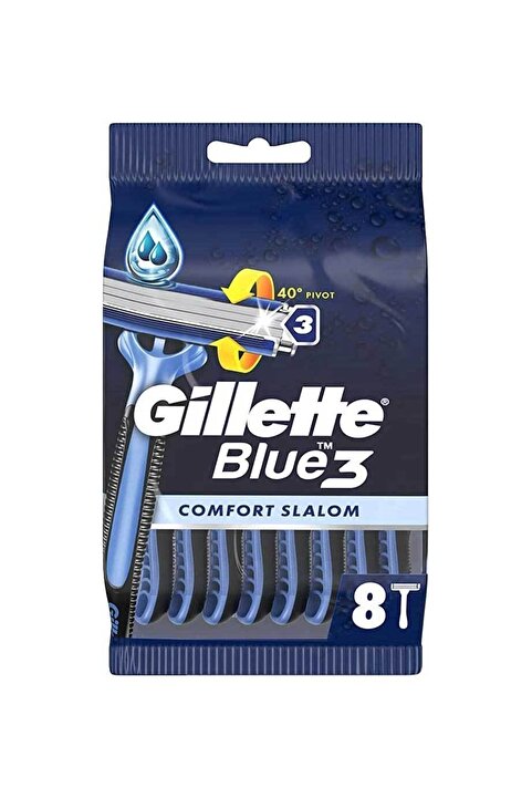 Gillette Blue3 Comfort Slalom Kullan At Tıraş Bıçağı 8'li