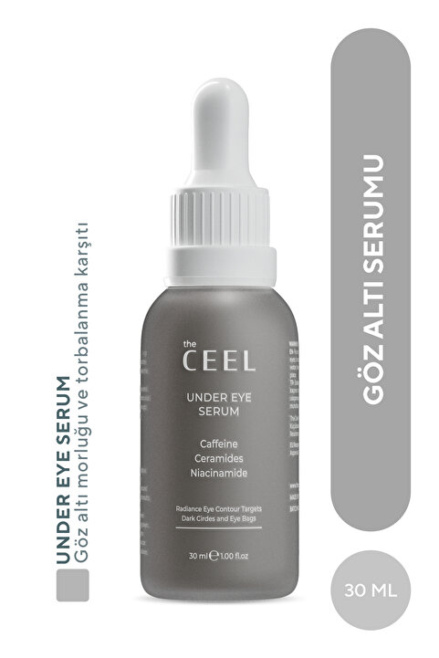 The Ceel Göz Altı Torbalanma ve Morluk Karşıtı, Aydınlatıcı Göz Bakım Serumu Caffeine, Glutatyon 30 ml