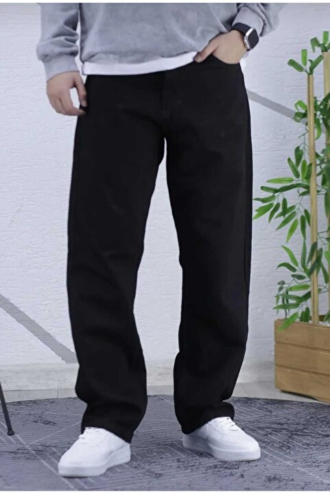 Genel Markalar Erkek Baggy Fit Jean Pantalon ,