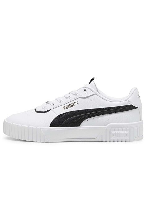 Puma 395017 Carina 2.0 Lux Sneaker Unisex Spor Ayakkabı BEYAZ-SİYAH