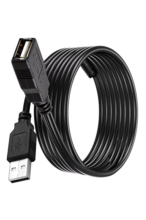 Derwell 5 Metre 5mt Yüksek Hız Usb Uzatma Kablosu Uzatıcı Ara Kablosu Dişi Erkek Gerçek Usb 2.0 Kablo