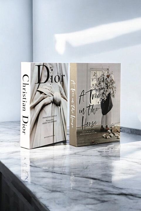 irayhomedecor 2'li A tree & Gelinlik Dekoratif Kitap Kutu