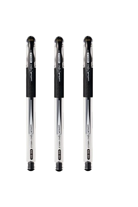 uni-ball UNİBALL SİGNO NEEDLE ( 0.38 ) İĞNE UÇLU JEL KALEM SİYAH ( Üç Adet )