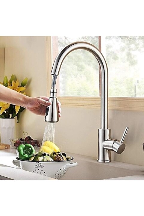 FLEKO Inox Spiralli Mutfak Bataryası Inox Spiralli Mutfak Evye Bataryası.