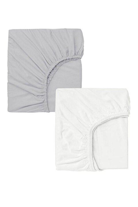 Genel Markalar 2 Adet Pamuklu ve Lastikli 60 x 120 x 15 cm Penye Bebek Çarşaf