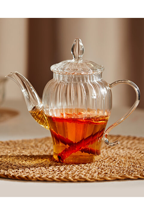 Madame Coco Versay Çelik Filtreli Borosilikat Cam Demlik 600ML