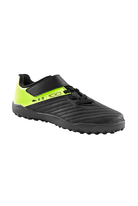 Decathlon Kipsta Çocuk Halı Saha Ayakkabısı / Futbol Ayakkabısı - Siyah / Sarı - 100 Easy Turf