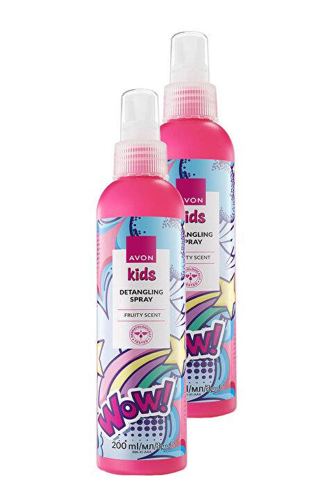 Avon Kids Wow Çocuklar İçin Meyve Kokulu Saç Açıcı Sprey 200 ML. İkili Set