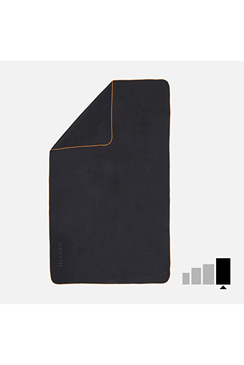 Decathlon Mikrofiber Havlu - XL Boy - Siyah - 110 × 175 cm