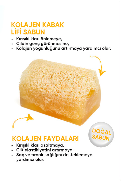 LokmanAVM Kabak Lifli Kolajen Sabun 100 Gr