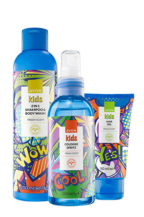 Avon Kids Meyve Kokulu Parfüm Şampuan ve Jöle Çocuk Bakım Paketi