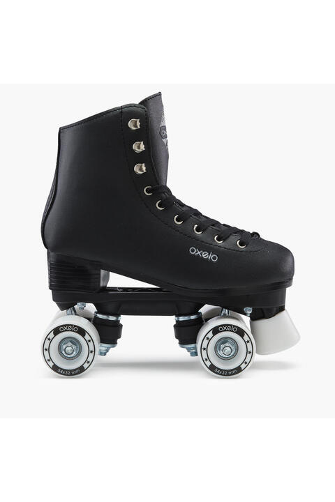 Decathlon Oxelo Yetişkin Dört Tekerlekli Paten - Siyah - QUAD 100