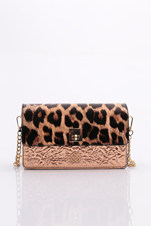 Dgn Kadın Mini Çapraz Çanta Leopar Kahve 1562856