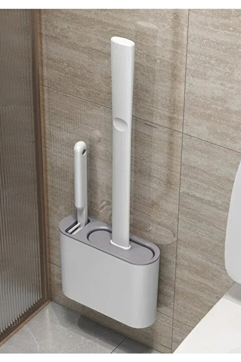 Kitchen Beauty 2'li Tuvalet Fırçası Seti Ve Çok Amaçlı İnce Temizlik Fırçası Derz Banyo Detay Temizleme Fırçası
