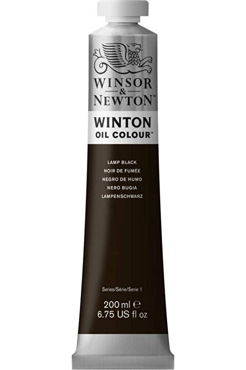 Winsor Newton Winton Yağlı Boya 200ml Lamp Black / 337